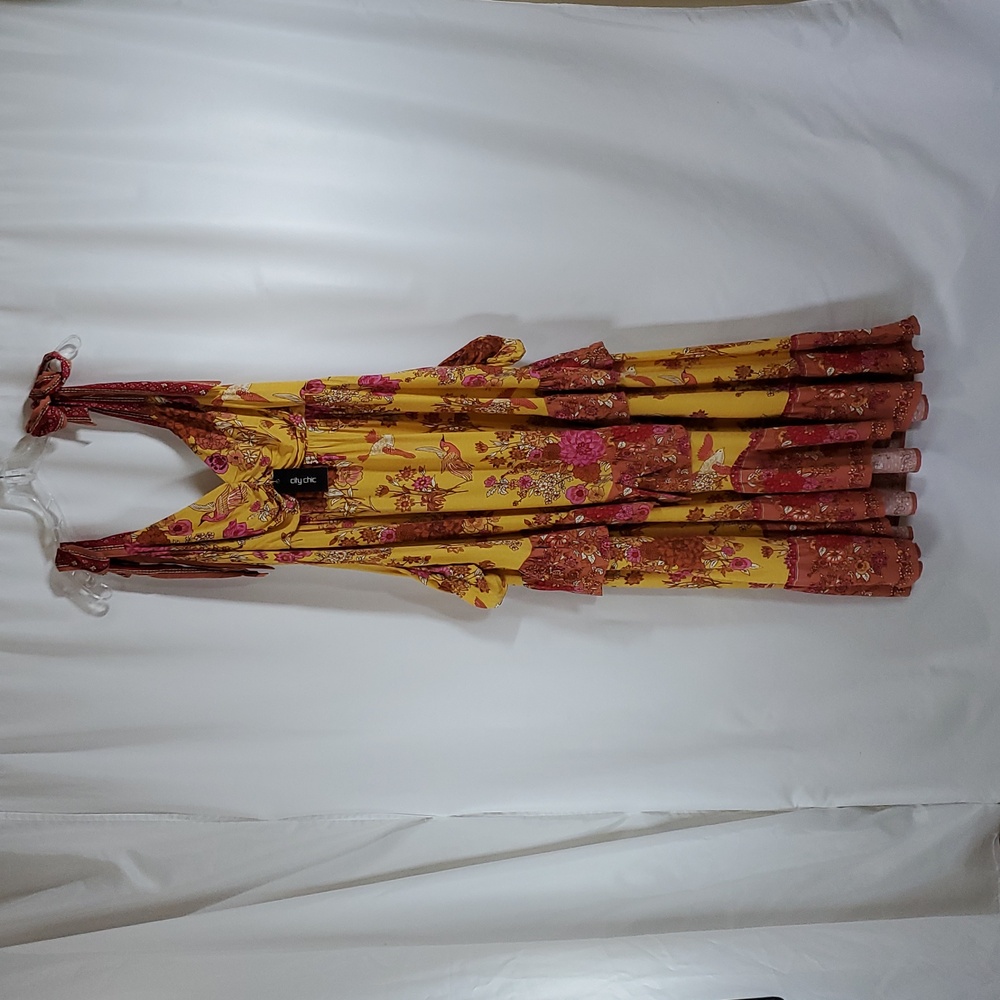 City Chic Woman's Abigail Maxi Dress ~ Sunflower ~ XXS (12) - Picture 13 of 13
